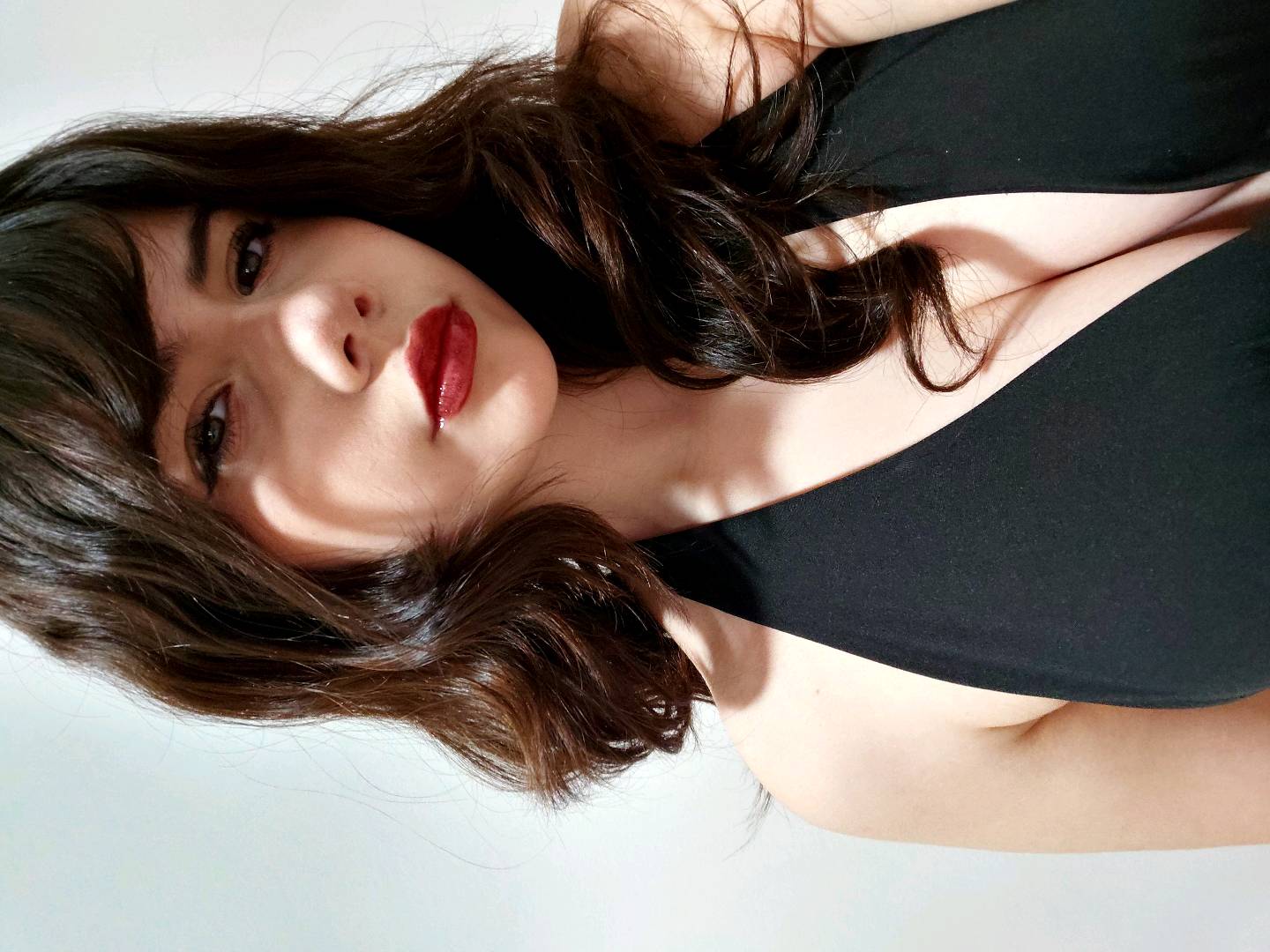 Woman looking at the camera